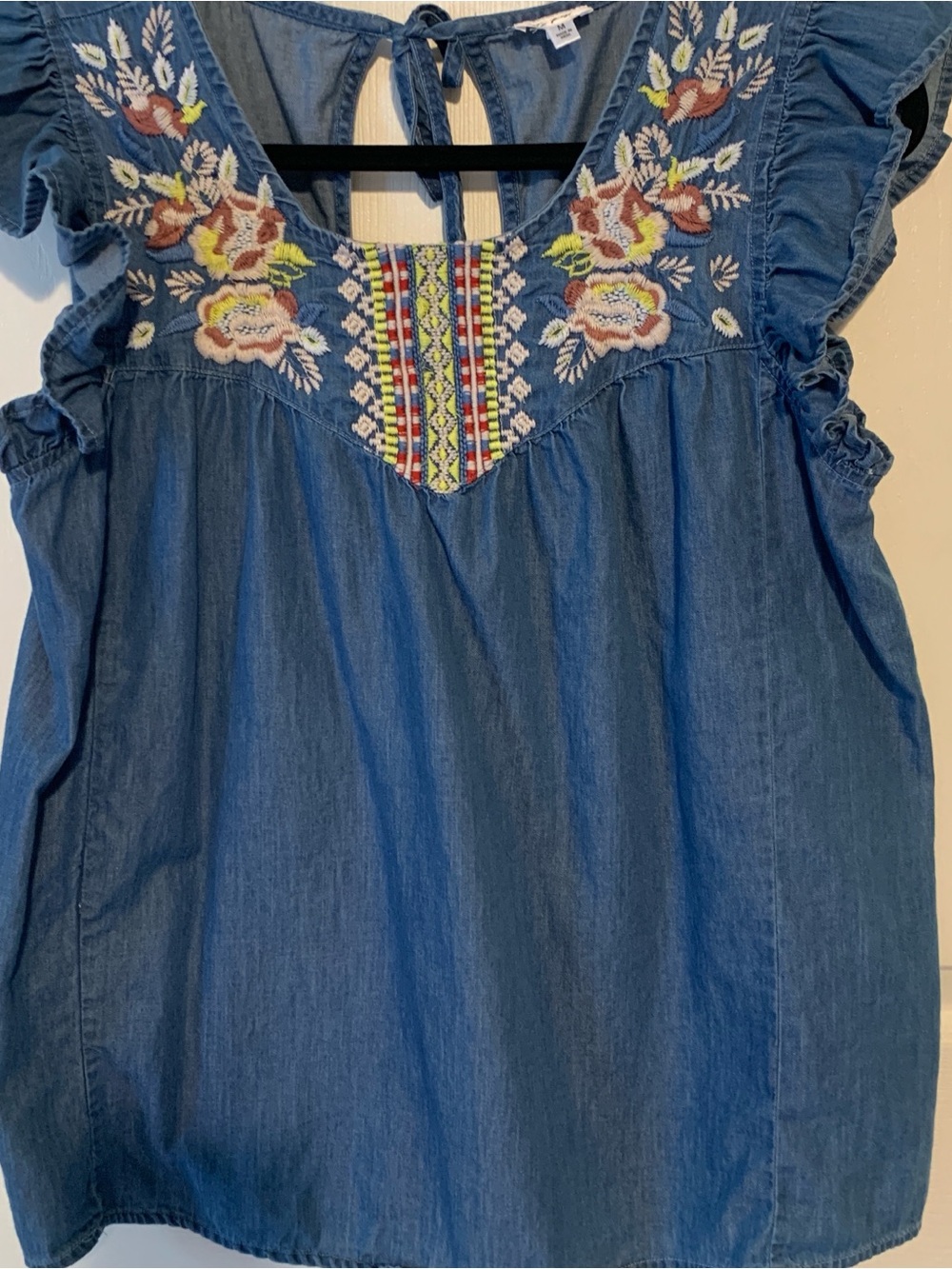 Tea Rose Chambray Top